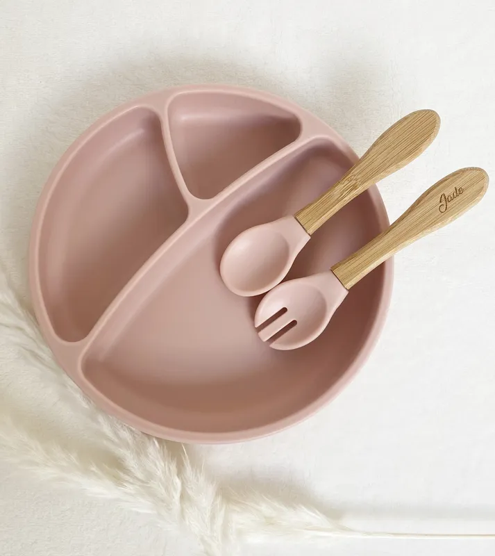 Set de repas Rose poudré (sans la gravure)