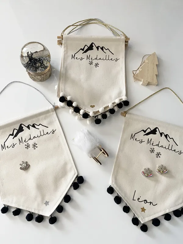 Porte médailles de ski personnalisé pour champion! – Image 2
