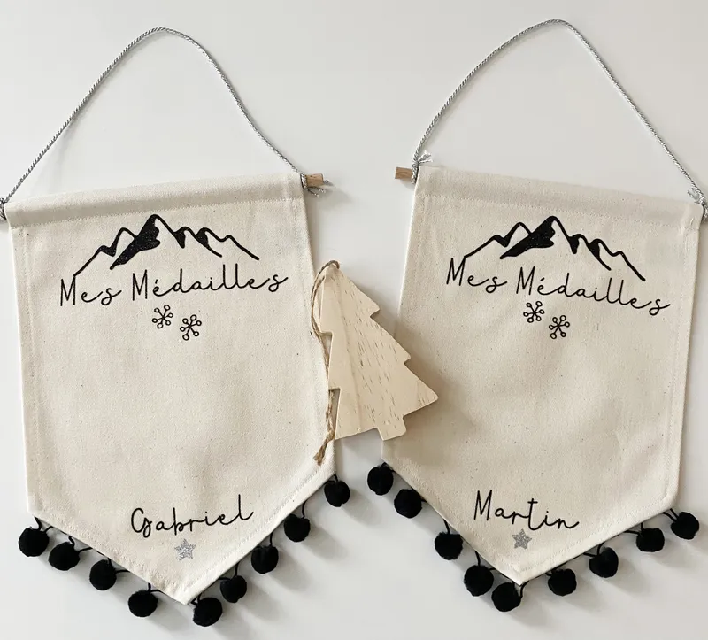 Porte médailles de ski personnalisé pour champion! – Image 3