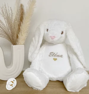 Peluche lapin coeur