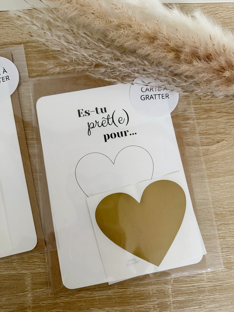Carte surprise à gratter